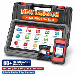 เครื่องมือสแกนวินิจฉัยรถยนต์ Launch X431 PRO3 V Elite แบบสองทิศทาง พร้อมแผนที่โทโพโลยี การทดสอบแบบแอคทีฟมากกว่า 3000 รายการ หน้าจอ 10.1 นิ้ว เครื่องสแกน OBD2 - Product Image 1