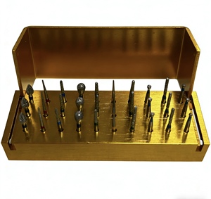 Juego de 30 piezas al por mayor de fresas dentales y accesorios, fresa de diamante de alta velocidad, pieza de mano manual de acero para <span class=keywords><strong>dentistas</strong></span> - Product Image 1