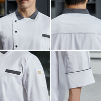 Uniformes de restaurant japonais Manteau de travail de cuisine à manches longues Vestes de chef bon marché pour hommes