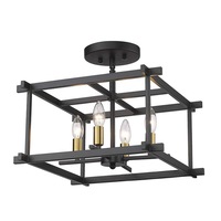 Plafonnier de chambre en fer, style américain, rétro, carré, noir, pour restaurant, balcon, encastré, transfrontalier, eBay