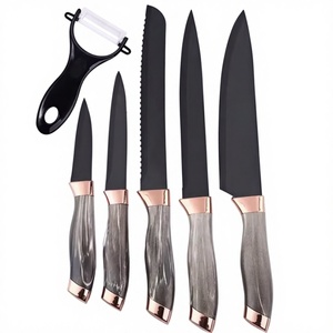 6 PCS Professional Chef <b>Knife</b> <b>Set</b> <b>Sharp</b> Meat <b>Knife</b> Peeler Kitchen Accessories Stainless Steel Kitchen <b>Knife</b> for Cutting - Product Image 1