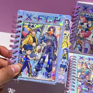 สมุดโน้ตแบบสันห่วงลายการ์ตูน POPHunters 24 เล่ม สำหรับนักเรียน ดีไซน์น่ารัก สีสันสดใส สมุดบันทึกแบบสันห่วง - Product Image 3