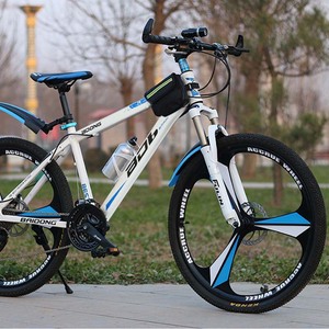 Bicicleta de Montaña Portátil para Niños, Acero con Alto Contenido de Carbono, <span class=keywords><strong>Horquilla</strong></span> de Suspensión Reforzada, Estabilidad, Doble Freno de Disco, <span class=keywords><strong>27</strong></span> Velocidades, Cuadro Totalmente Amortiguado - Product Image 5