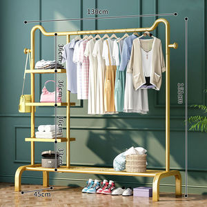 Bedroom <strong>Clothes</strong> Hanger Stand <strong>Clothes</strong> Stand Metal <strong>Black</strong> Painted <strong>Clothes</strong> <strong>Rail</strong> Stand - Product Image 1