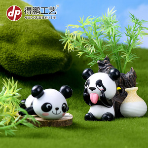 Figuras de Resina en Miniatura de Panda de Depeng Crafts, Figuras de Animales para Decoración del Hogar, Artesanía Hecha a Mano - Product Image 3