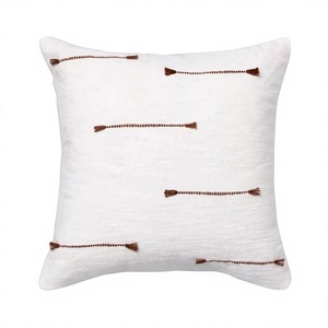 Hot Selling Beautiful Design Boho Outdoor Cotton <b>Throw</b> Pillow Cover Handwoven Decorative Non-Toxic Removable Washable - Product Image 1