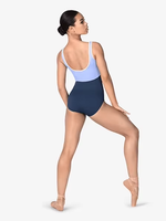 Justaucorps de gymnastique personnalisé bleu roi pour adultes et jeunes filles, à manches longues, motif étoile, tenue de danse scintillante avec strass, en Spandex/Polyester
