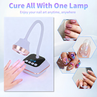 Lampu Kuku Gel LED UV 2026 Leher Angsa Satu Jari Pengisian Daya USB Lampu Kuku 36W Portabel Mini Timer Otomatis Pengeringan Cepat Lampu Kuku