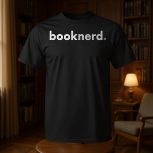 Camiseta Book Nerd de diseño minimalista, color negro, corte unisex - Product Image 3
