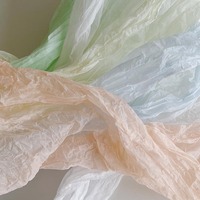 Papier Glassine Froissé Imperméable LUCIA pour Emballage de Bouquet de Fleurs, Doublé de Bouffées de Papier, Matériau d'Emballage Extérieur LF160483