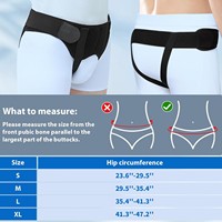 Vente en gros Ceinture de soutien pour hernie ombilicale inguinale abdominale respirante réglable pour hommes Protection contre la hernie ombilicale