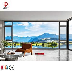 NFRC USA Standard fenêtres à battant à <span class=keywords><strong>double</strong></span> <span class=keywords><strong>vitrage</strong></span> balançoire moderne vente en gros insonorisé impact d'ouragan aluminium acier inoxydable - Product Image 5