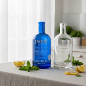 <span class=keywords><strong>Botella</strong></span> <span class=keywords><strong>de</strong></span> Vidrio Redonda Personalizada <span class=keywords><strong>de</strong></span> 700ml 750ml Color <span class=keywords><strong>Azul</strong></span>, <span class=keywords><strong>Botella</strong></span> <span class=keywords><strong>de</strong></span> Vidrio Personalizada para Vodka, Ginebra, Tequila y <span class=keywords><strong>Whisky</strong></span> con Corcho en Venta - Product Image 4