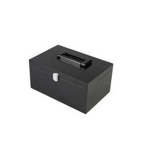 DS Customized Handmade Luxury MDF Wood Laser-Crafted Rectangle Glossy <b>Black</b> <b>Gift</b> <b>Box</b> with Handle Custom Order Accepted - Product Image 2