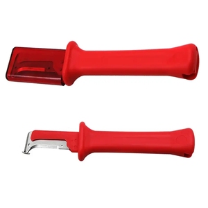 Cuchillo de electricista, pelador de cables aislado, pelador de cables de hoja fija, herramienta manual para pelar - Product Image 3