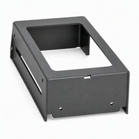 Boîtier à fond ouvert de grande taille, certifié ISO9001, en tôle de précision, revêtement en poudre gris anthracite