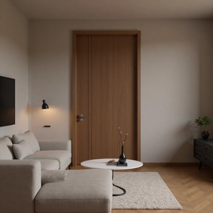 Customized Sturdy Solid <b>Wood</b> Door Frame Modern Design Antibacterial Wear-Resistant Surface Water Resistant Living Room Exterior - Product Image 2