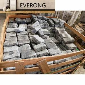 Tự nhiên mè đen <span class=keywords><strong>grey</strong></span> <span class=keywords><strong>Granite</strong></span> giảm Cubes <span class=keywords><strong>Cobble</strong></span> cho wallstone gạch ốp tường Veneer Lát sàn - Product Image 2