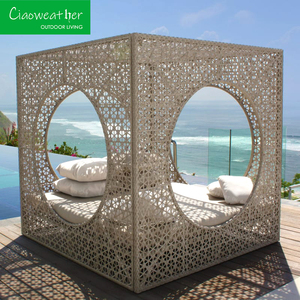 فندق في حديقة النادي الروطان الألومنيوم إطار حمام سباحة سرير الاستلقاء تحت أشعة الشمس سرير نهاري للمنتجع والشاطئ - Product Image 4