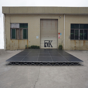 Escenario portátil de aluminio para eventos escolares y exteriores con iluminación de alta calidad - Product Image 2
