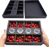 Boîte alimentaire jetable de luxe personnalisée imprimée, gaufrée, pour la restauration et les événements, idéale pour l'emballage de sushis, gâteaux et desserts