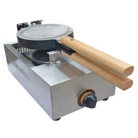 Gaufrier à gaz antiadhésif, 1 pièce, appareil à base de fonte, en acier inoxydable, pour gaufrier, Commercial
