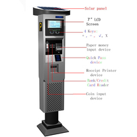Kios Parkir Tenaga Surya Grosir Sistem Operasi Android Layar Sentuh IR Panel 15/17/19 Inci Kecerahan 350cd Pilihan Multi-Warna