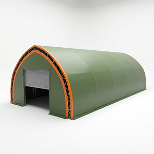 Structure de hangar en tissu <span class=keywords><strong>pour</strong></span> stockage, alternative économique aux abris à poteaux, abri <span class=keywords><strong>pour</strong></span> foin agricole couvert, ventilation ronde, acier galvanisé robuste - Product Image 1