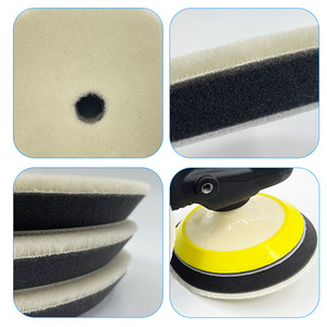Miếng Lót Đánh Bóng Xe Hơi Bằng Da Cừu Cứng Chính Hãng OEM Miếng Lót Đánh Bóng Da Cừu Hoạt Động Kép 5 Inch - Product Image 2
