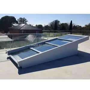 Moldura de alumínio alto controle remoto, guarda-sol de alto teto de alumínio para janela de skylight pergola szklana
