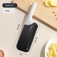Jiyuan Wavy 304 roestvrijstalen keukenmes JY2102 multifunctioneel decoratief groentesnijder voor aardappelen