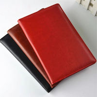 Carnet de notes en cuir de luxe A5 avec couverture personnalisée, porte-documents de bureau