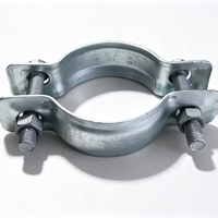 Pince de fixation pour tuyau en acier galvanisé à chaud, pince de fixation pour poteau galvanisé à chaud, bande de fixation pour poteau, pince de fixation pour ligne aérienne, prix usine, ODM/OEM