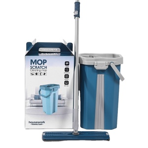 Juego de Trapeador Mágico Autoescurrible y Cubeta - 360 °   Limpiador de Pisos Giratorio con Función de Exprimido - Product Image 1