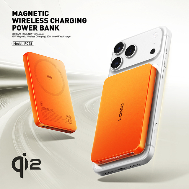 LDNIO PQ28(Qi2) Qi2 Magnetic Wireless Power Bank 5000mAh for iPhone 17 16 Series PD Fast Charge