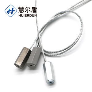 Con dấu nhựa HED-CS111 với dây cáp thép an toàn hàng hóa tùy chỉnh một lần sử dụng dây cáp con dấu - Product Image 5