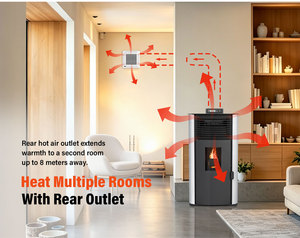 PANSEE WH-PD120 <span class=keywords><strong>Stufa</strong></span> <span class=keywords><strong>a</strong></span> <span class=keywords><strong>Pellet</strong></span> Autonoma da Interno 12KW ad Alta Efficienza <span class=keywords><strong>Eco</strong></span>-Design con Controllo WiFi CE ROHS - Product Image 5