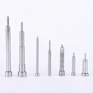 Customized Precision HSS Piercing Pilot Punch Pins Hss Straight Conical Punch Pin Punch Die Press With Conical Head