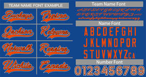 Maillot de baseball authentique de style classique orange-blanc personnalisé - Product Image 3