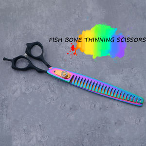 Pet saç temizleme ürünleri kedi ve köpek saç güzellik makas 8-inch paslanmaz çelik Pet makas - Product Image 3