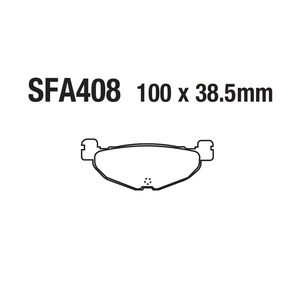 Plaquettes de frein à disque pour moto FA408 pour <span class=keywords><strong>YAMAHA</strong></span> CP <span class=keywords><strong>YP</strong></span> XP <span class=keywords><strong>250</strong></span> 400 500, plaquettes de frein à disque avant et arrière - Product Image 3