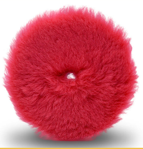 Style japonais 100% laine rouge double <span class=keywords><strong>action</strong></span> polisseuse ponceuse <span class=keywords><strong>voiture</strong></span> tampon de polissage compatible éponge - Product Image 1