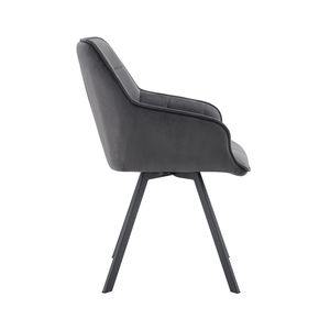 Bắc Âu nhung ăn uống ghế khách sạn hiện đại sang trọng vải PU da nhà hàng nhà ăn uống ghế - Product Image 4