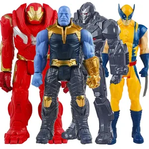 12 'Marvel Thanos Hulkbuster Wolverines War Machine Iron Spider Hawkeye Action Figure Presente de Natal Brinquedos Para Crianças