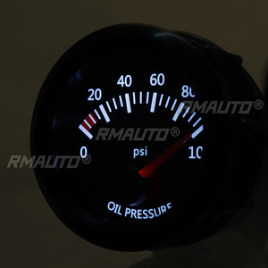 Jauge de voiture 2" 52mm : Jauge de pression d'admission, Jauge de température d'eau et d'huile, Jauge de pression d'huile, Jauge de niveau de carburant, Jauge de tension, Jauge de rapport air-carburant, Jauge de température des gaz d'échappement, Compteur de véhicule 12V - Product Image 5