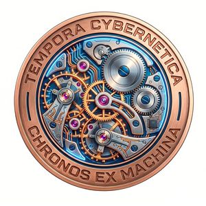 Moneda Conmemorativa de 1 oz de Cobre Puro con Temática Animal, Impresión UV, Movimiento de Relojería <span class=keywords><strong>Tempora</strong></span> Cybernetica Chronos Ex - Product Image 1