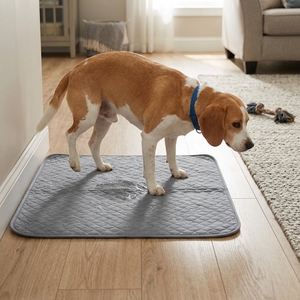 <span class=keywords><strong>Tapis</strong></span> pour <span class=keywords><strong>chien</strong></span> matelassé doux en polyester imperméable et écologique, antidérapant, <span class=keywords><strong>lavable</strong></span>, 4 couches, réutilisable, pour l'apprentissage de la propreté en cage - Product Image 1