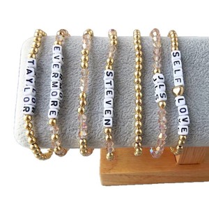 Set di Braccialetti con Perline e Cristalli K-pop, Accessorio per Cosplay Hallyu, Regalo per Fan, Bracciale dell'Amicizia, Casual/Sportivo da Donna - Product Image 5