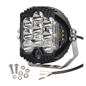 Phare antibrouillard 90W LED pour voiture, éclairage de travail 7 pouces blanc 6000 Lumens, ampoule H4 12V, système d'éclairage automobile 4x4 tout-terrain pour camion - Product Image 2