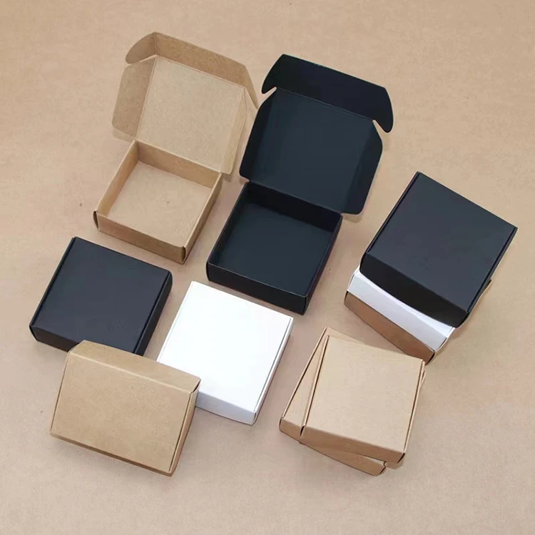 custom paper gift box window eco friendly cardboard kraft paper soap packaging box for soaps packing